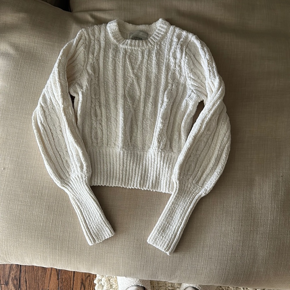 Cropped sweater.